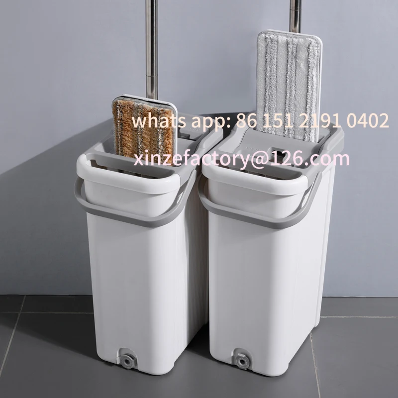 

Customizable Flat Mop Hand-free Household Mop Large 38 Large Area Mopping Wooden Floor