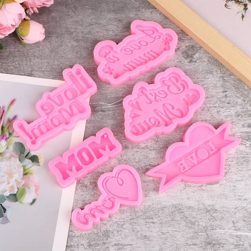 1Pc Mother\'s Day Silicone Mold Family Love Cake Decoration Mother Gift Fondant Chocolate DIY Kitchen Baking Fudge Tool