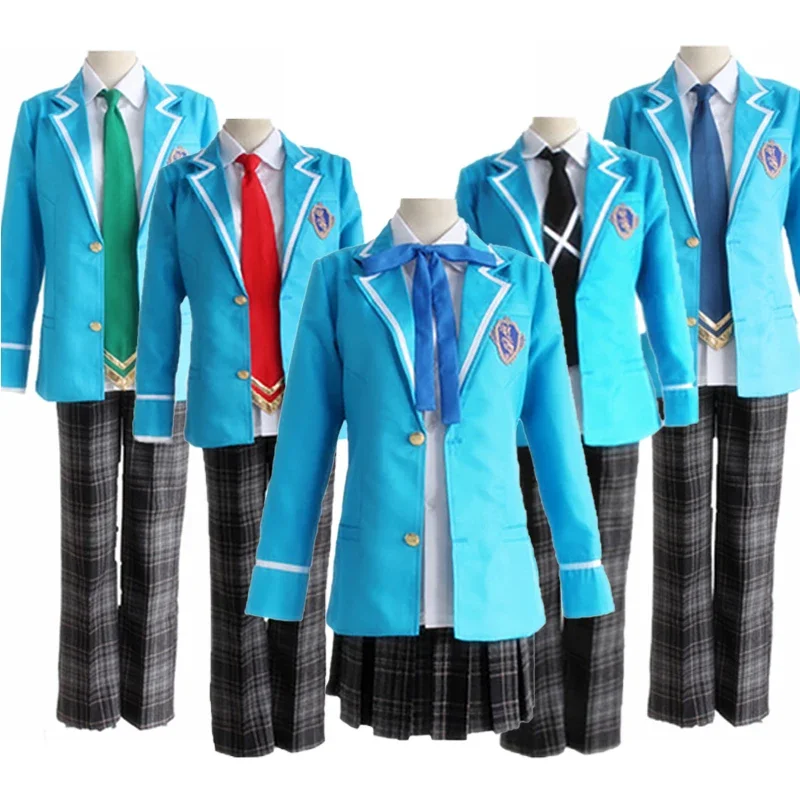 Anime Ensemble Stars Cosplay Hidaka Hokuto Costume Trickstar Akehoshi Subaru Yuuki Makoto Isara Mao Cosplay School Uniform