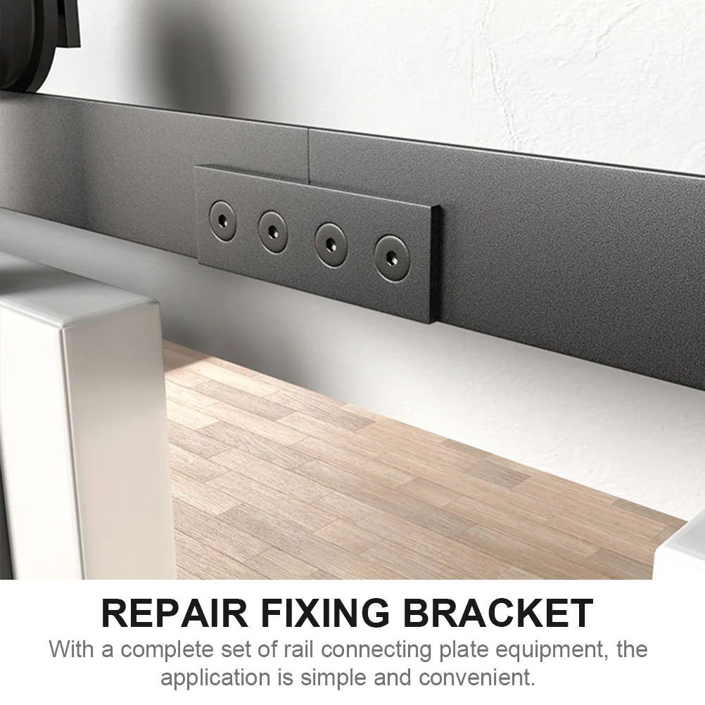 

1Set Rail Connecting Plate Carbon Steel Heavy Duty Flat Track Fixing Plate Replacement Straight Brace Joint Bracket