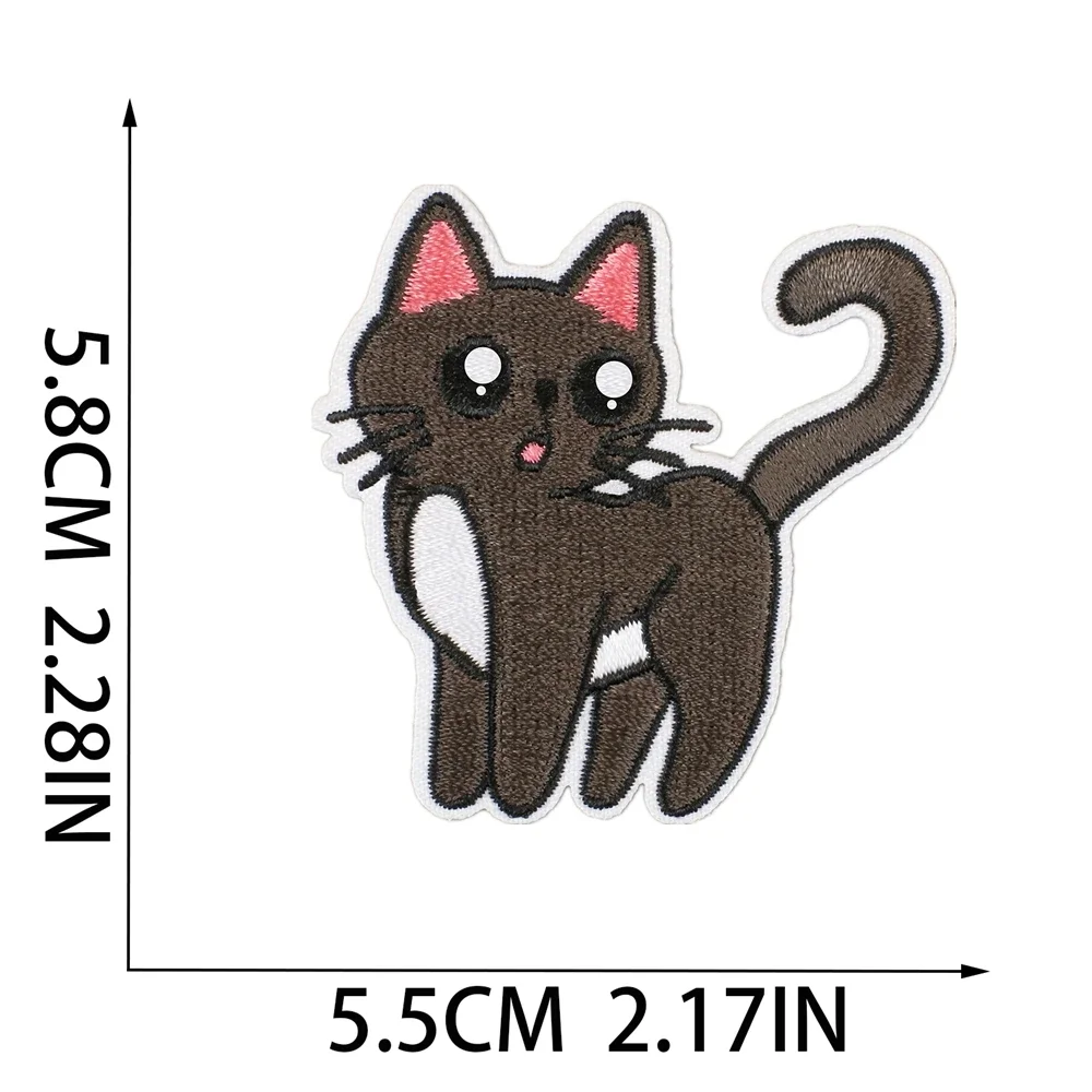 50 Stuks Bulk Geborduurde Patch Ijzer Op Patches Voor Kleding Kat Kleding Stickers Naaien Thermische Lijm Applique Smeltbaar Smeltbaar