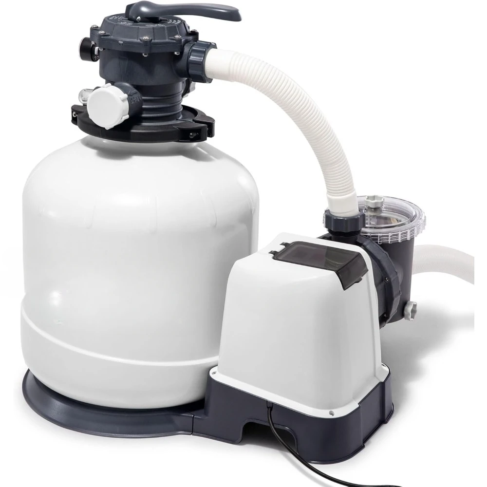 GPH Above Ground Pool Sand Filter Pump with Automatic Timer