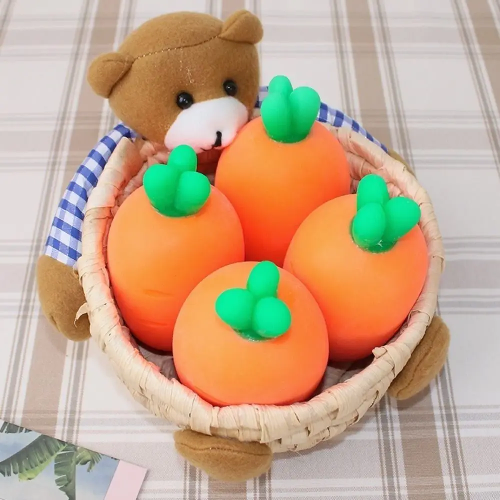 

Creative Fun Pinch Cute Carrot Music Decompression Vent Ball Birthday Gift