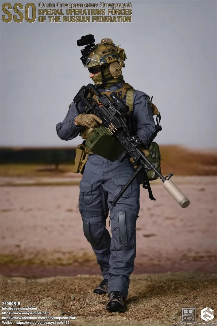 Easy&Simple 26060R-B 1/6 Soldier Russian SSO Special Operations Forces Full Set 12'' Action Figure Model Toy In Stock