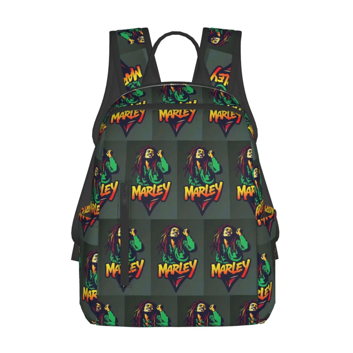 

Bob Marley Reggae Backpack Daypack Large Capacity Kids BookBag School Bag Shoulder Bags for Men Women