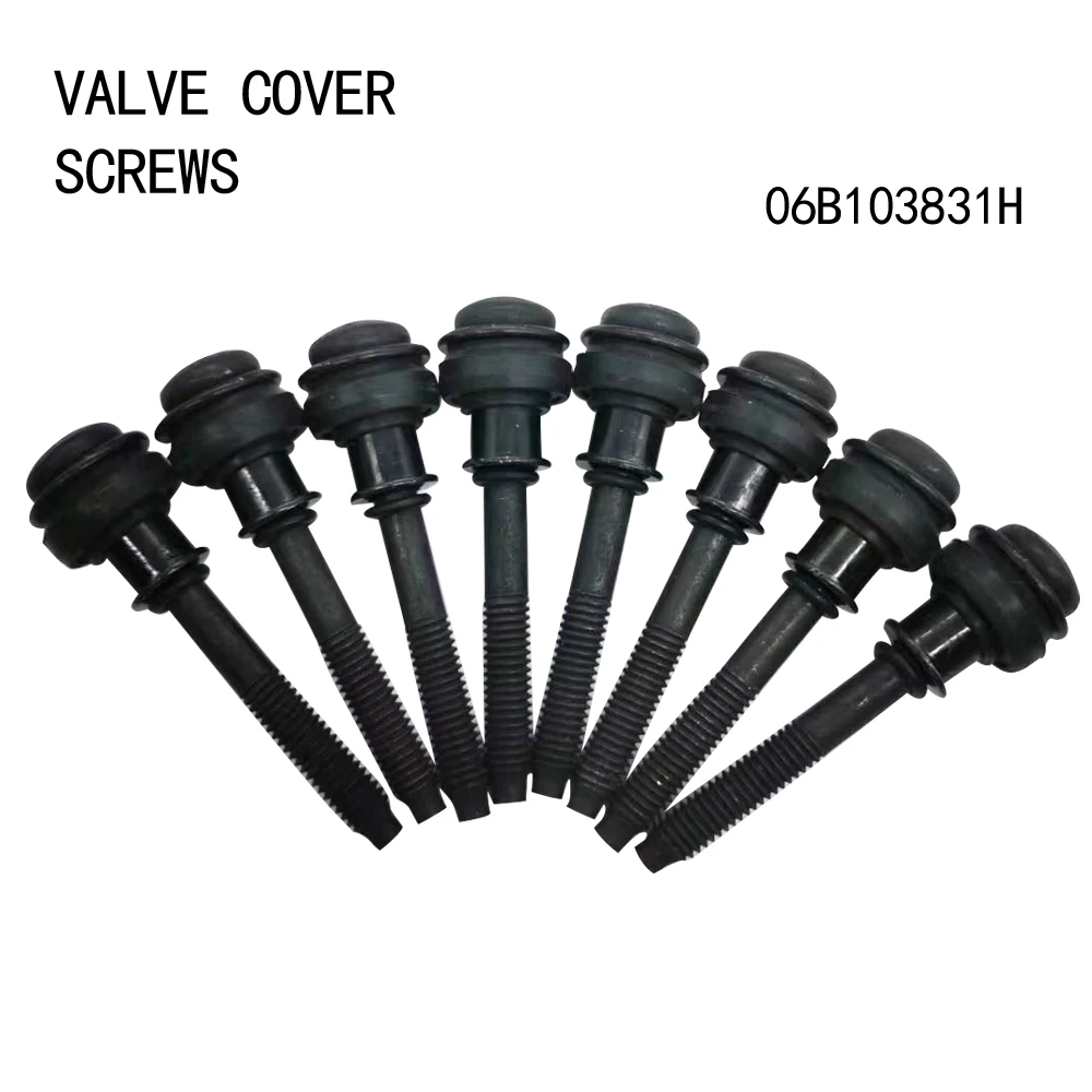 

8Pcs Valve cover screws 06B103831H 06B103831F For Audi A3 S3 A4 S4 Skoda Octavia VW Golf Jetta Caddy Passat Sagitar Bora Touran