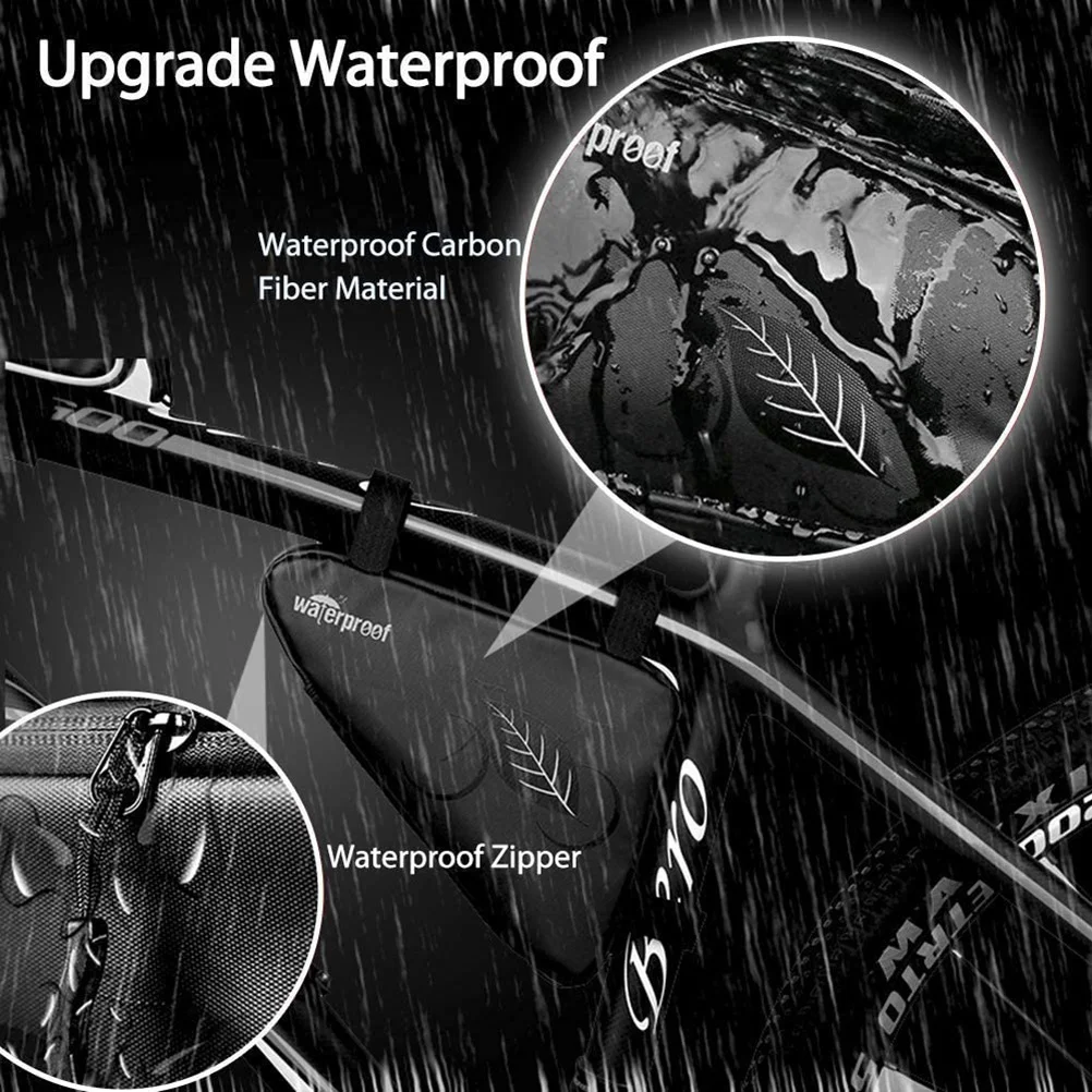 17 Inch Waterproof Bike Frame Triangle Pouch For Cycling Storage Road Mountain Bike Accessories Small Lightweight Repair Tool