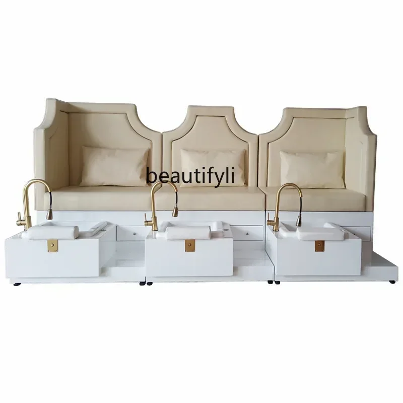 Silla especial del sofá del cuidado de la pedicura de la manicura de las uñas con la pedicura de la silla del masaje del pie de la vibración