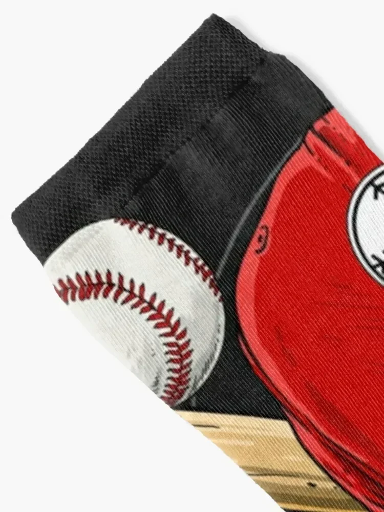 Cow Baseball Cow Lovers Baseball Player Socks Hiking boots man Non-slip Women's Socks Men's