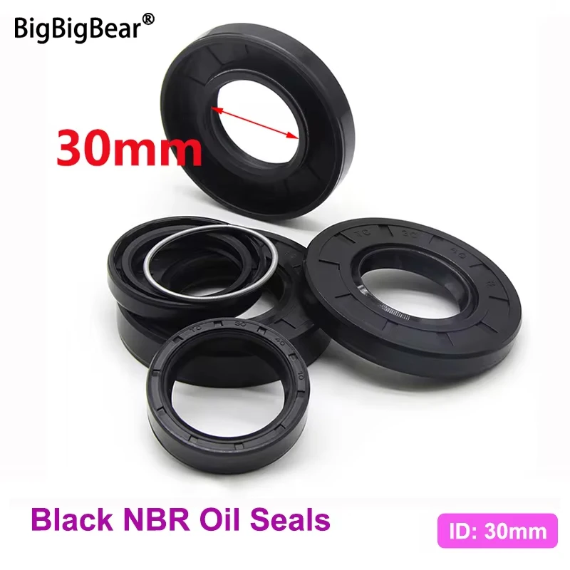 ID30mm NBR Oil Seals TC-30*36/40/45/46/50/52/55/58/60/62/65/72/75/80/85*5/7/8/9/10/12mm Nitrile Rubber Shaft Double Lip Gasket