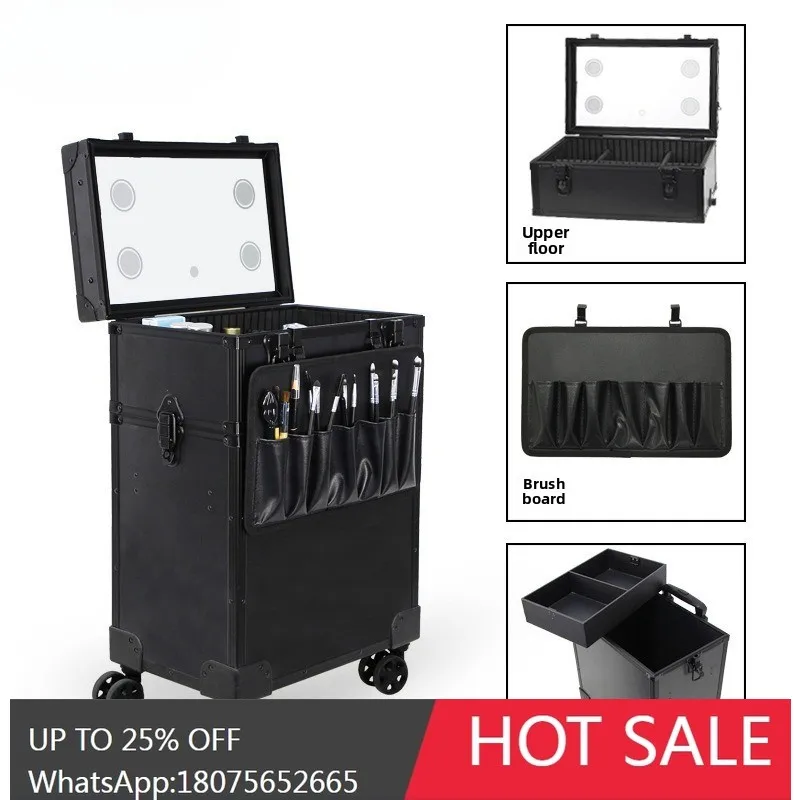HLZ  Makeup Case Storage Tool Bride and Makeup Artist Trolley Case