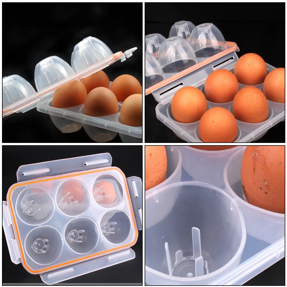 

1PC Eco-Friendly Portable Egg Box Chicken Egg Protection Container Travel Picnic