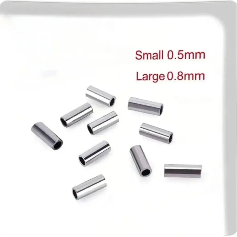 

Crimpable Stops & Hooks for Orthodontics 100Pcs Bondable Buttons Fit 0.5/0.8mm Archwires Dental Mini Accessories Kit for Braces