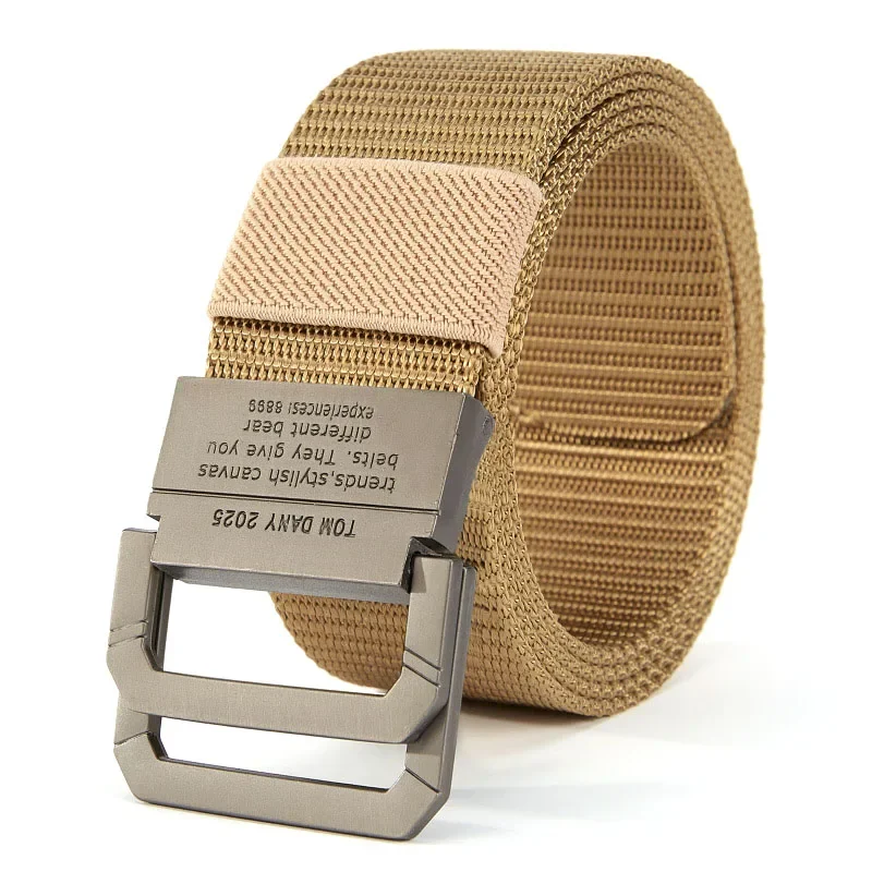 2025 Men Belt Nylon Webbing Fabric Tactical Army Canvas Casual Fashion Luxury Designer Jeans Belt for Men Military Sports Strap