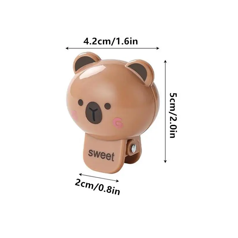 (Ce14)Cartoon Animals Toothbrush Head Cover Clips Portable Electric Toothbrush Dustproof Head Protector Cap Household Travel