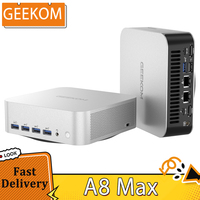 GEEKOM A8 Max AI Mini PC, AMD Ryzen 7 8845HS 8 Core Max 5.1GHz, 32GB RAM 1TB SSD, WiFi 6E Bluetooth 5.2, Dual 2.5G LAN