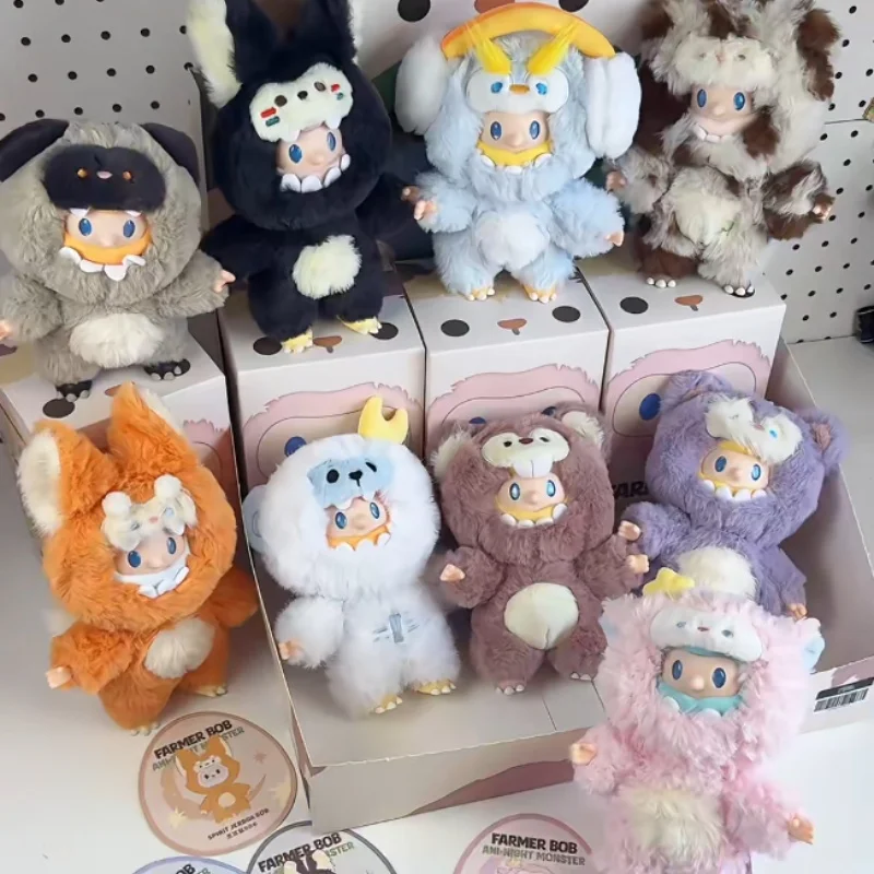 

Genuine Finding Unicorn Farmer Bob Strange Night Tour Group Series Vinyl Plush Blind Box Girlish Dolls Birthday Gifts For Girls