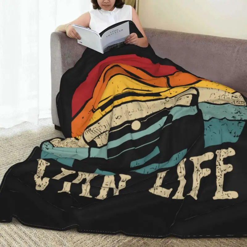 Vanlife Blanket High Thicken Nap Blanket Sofa Dedicated Machine Washable