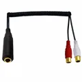 6.35mm F to 2RCA F