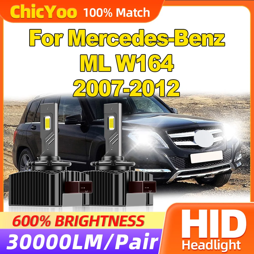 

120W LED Headlight Bulbs 30000LM HID Xenon Headlamps 12V 24V Auto Lamps For Mercedes-Benz ML W164 2007 2008 2009 2010 2011 2012