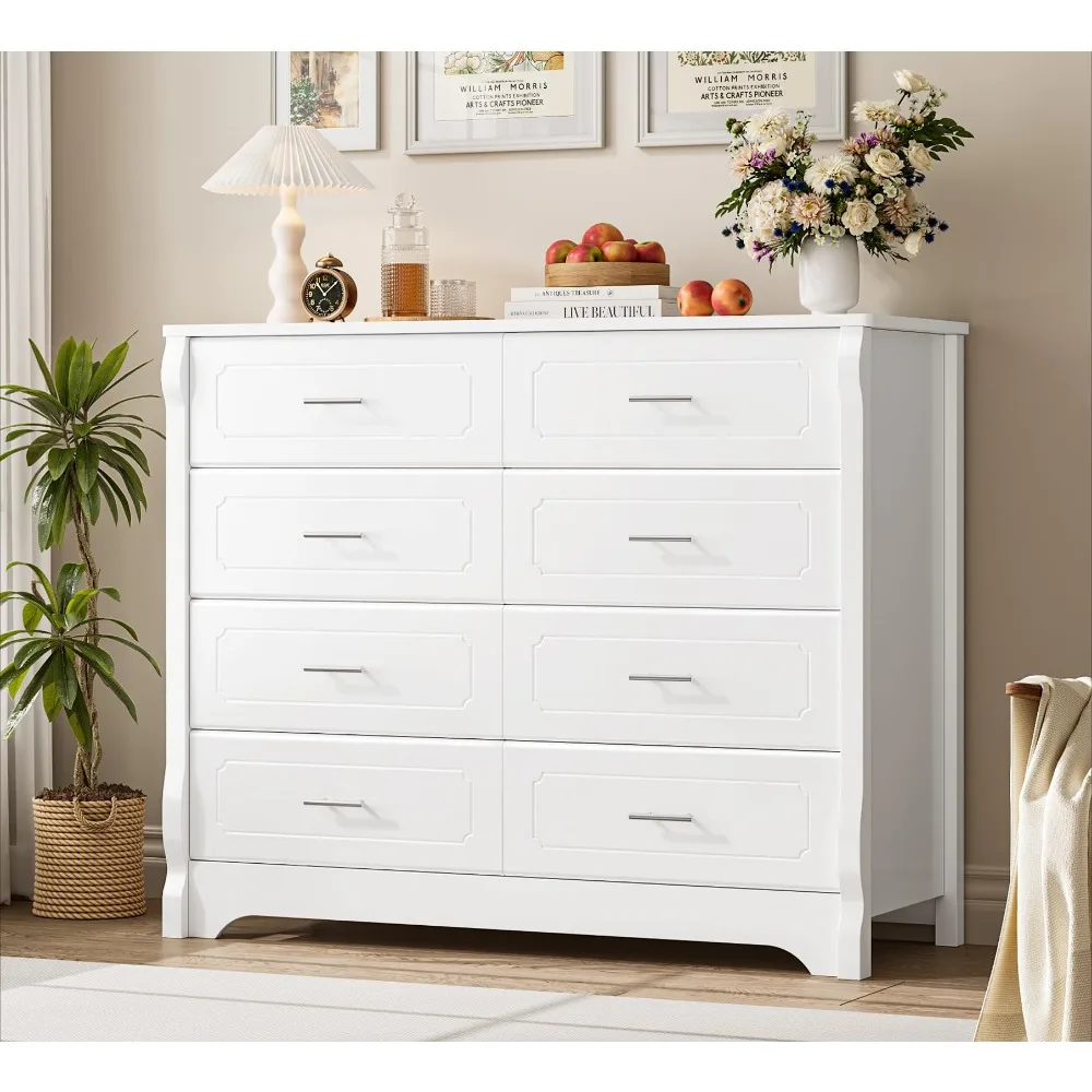 8 Drawer Dresser for Bedroom, 47