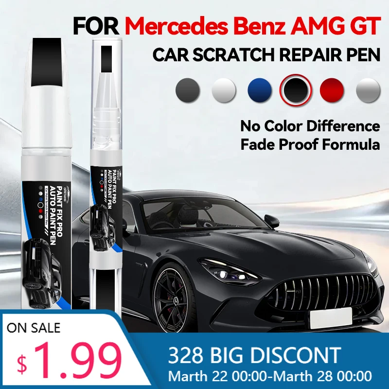 Purpose Vehicle For Mercedes Benz AMG GT 1990-2026 Paint Repair Pen Touch Up Scratch Remover DIY Accessories Black W
