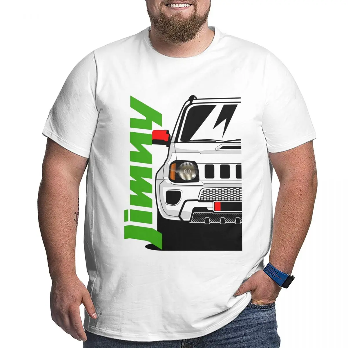 Men Japanese Car Fans Jimny T Shirt Streetwear Big Size O-neck Cotton Custom Sleeve T Shirt Homme