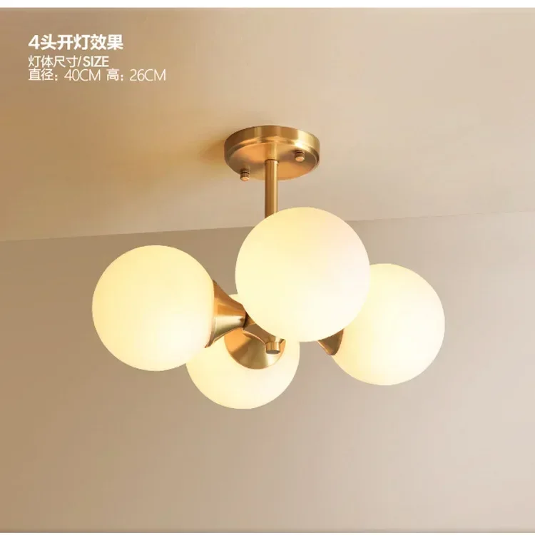 Modern Ceiling Lights Nordic Creative Glass Ball ceiling lamps living room Kitchen bean bedroom garnish fixtures