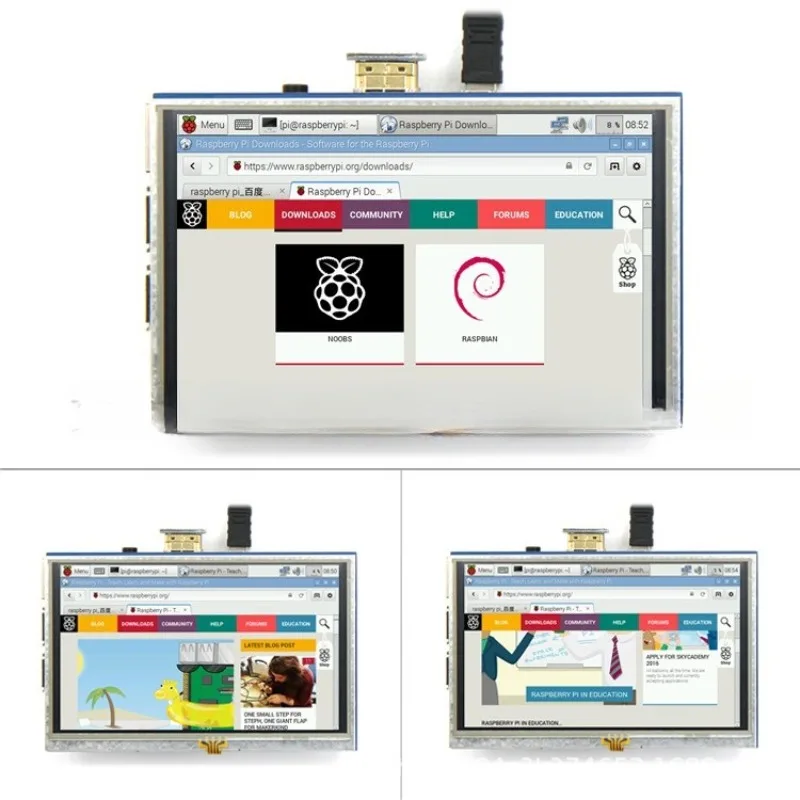 5 Inch Capacitive Touch Monitor HDMI LCD Display Panel Plug & Play for Raspberry Pi