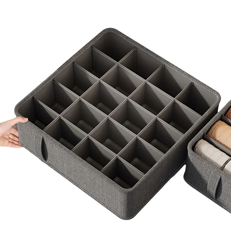 

Fabric Wardrobe Organizer Double Column Storage Box for Clothes and Pants
