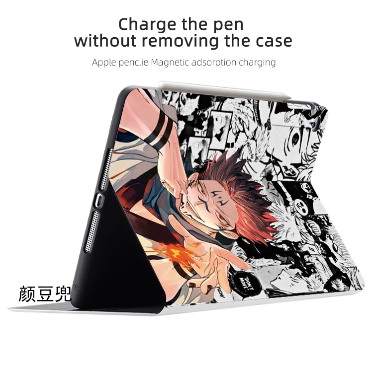 حافظة Jujutsu Kaisen Anime Itadori Yuji لجهاز iPad 10.2 8th 10th Air4 5 Mini 5 6 حافظة فاخرة من السيليكون لجهاز iPad Pro11 12.9 بوصة 2023
