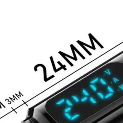 240W USB C Tester 2 Pack LED Digital Display Power Voltage Current Meter 40Gbps Data Transmission For Laptop For Smartphone Tool
