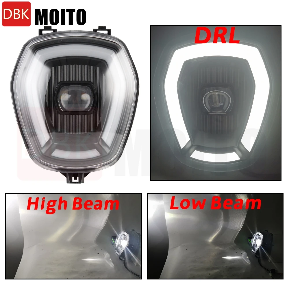 For Honda NAVI 2022-2023 Motorcycle Headlight HeadLamp Assembly Head Light Accessories Front Light Black Fairing