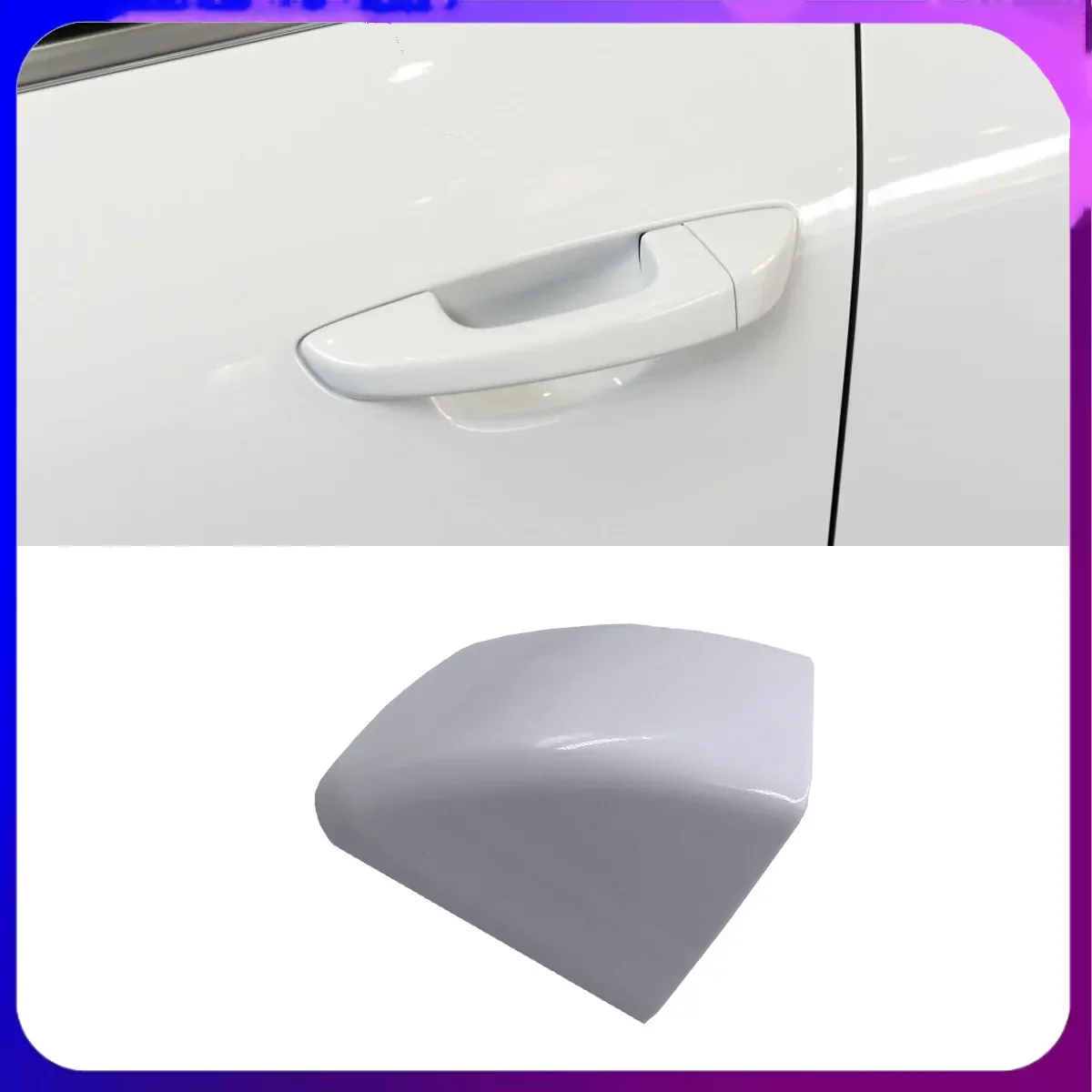 For Porsche Cayenne 92A 958 S Turbo GTS 2011-2017 95853187900 White Front Left Driver Exterior Door Lock Handle Cap Accessories