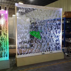 custom，Custom indoor LED lighted fountains bubble panel wall background wedding backdrop decoration