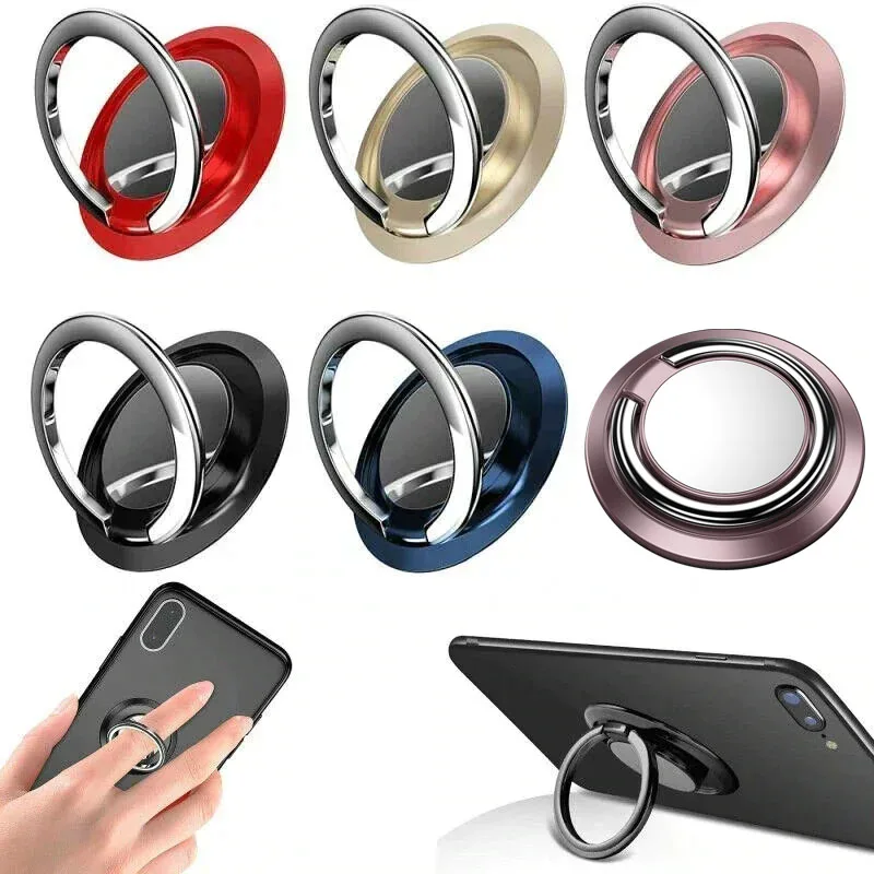 

1/2 шт., держатель для кольца на палец, подставка, вращающаяся на 360 градусов для IPhone, Samsung, Xiaomi, Huawei, крепление на заднюю панель, кронштейн Unniversal