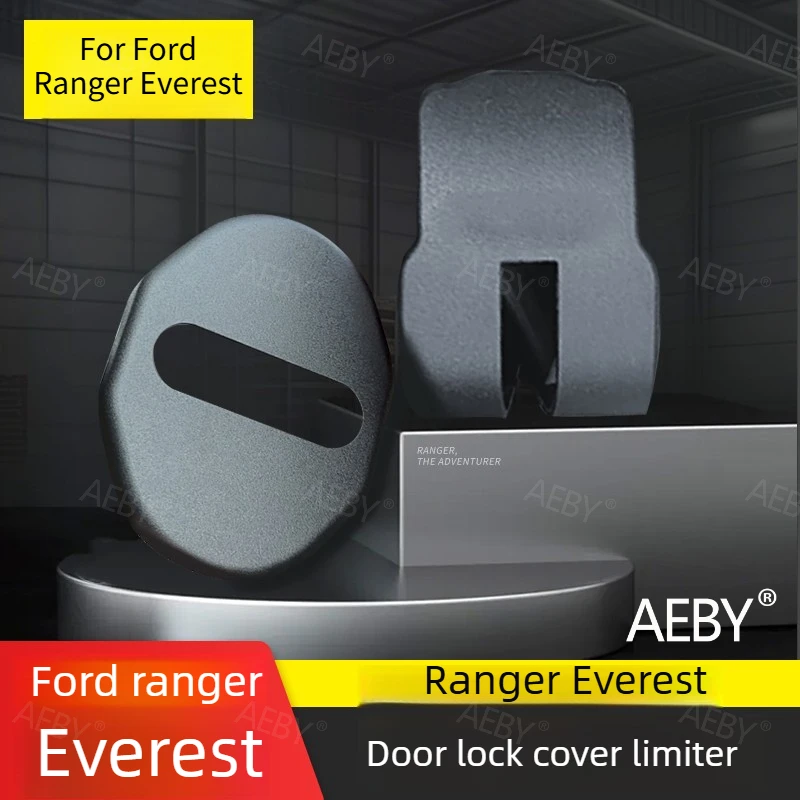 For Ford Ranger Everest 2022-2026 Car door lock cover latch protector,Waterproof and dustproof,Silicone anti-rust,Accessories