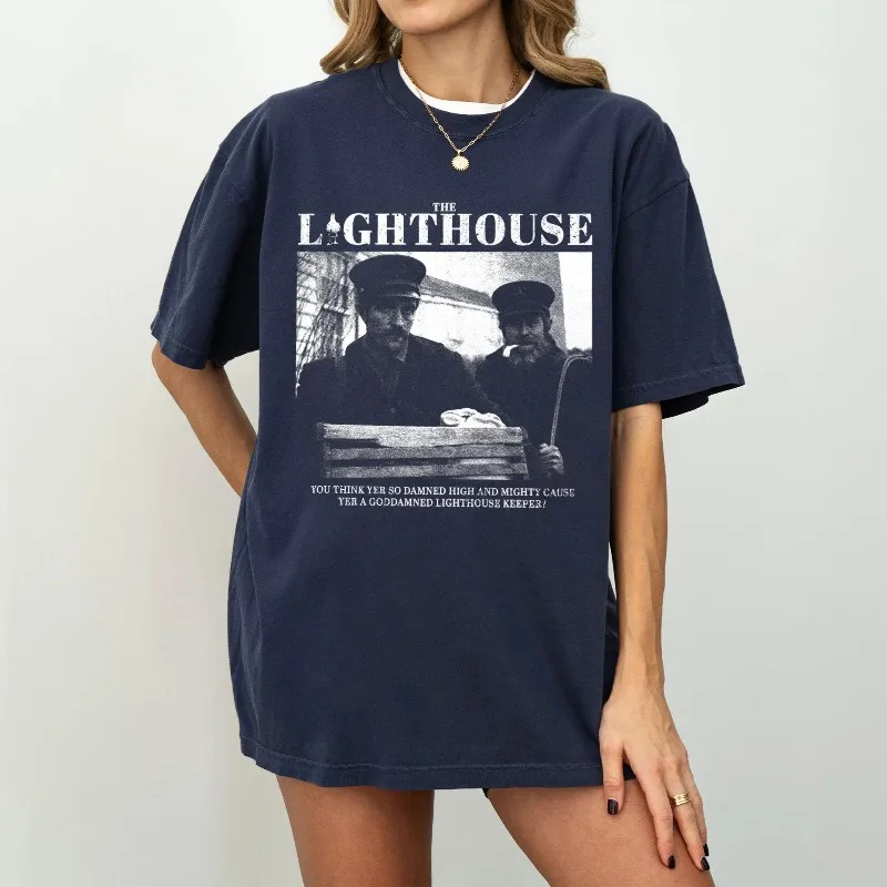 تي شيرت Lighthouse Guardian، تي شيرت كلاسيكي لخط الفيلم، كاجوال للفصول الأربعة، مناسب لكل من الرجال والنساء #2