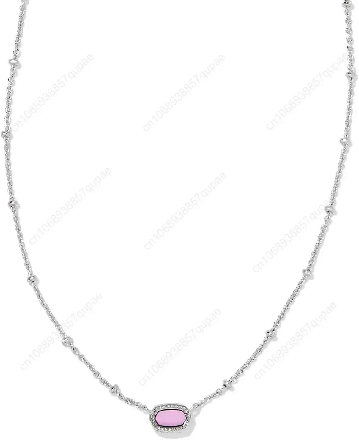 Ожерелье с подвеской из натурального камня и кристаллов, женское модное ожерелье с камнем, гальваника, сохранения цвета, цепочка на ключицу