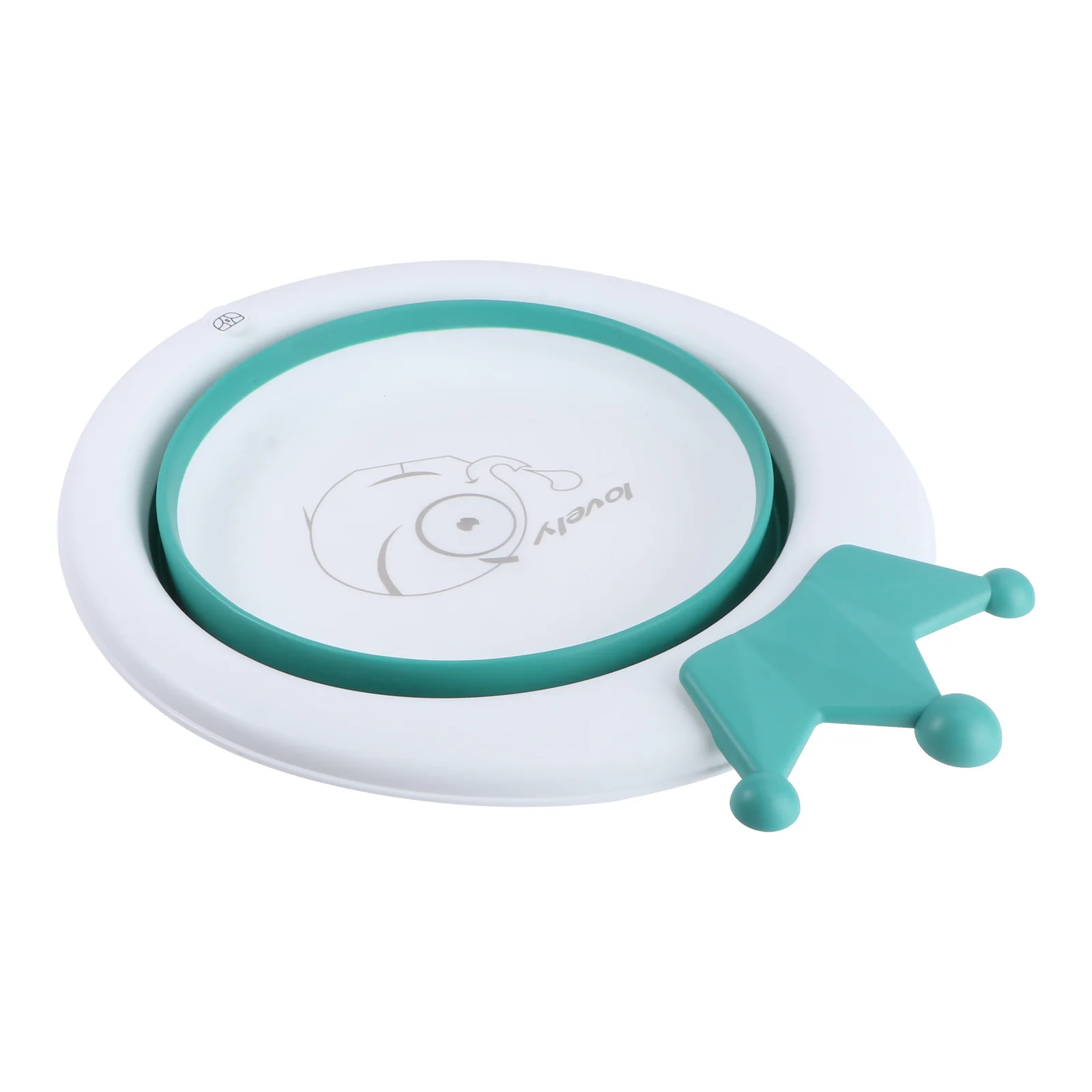 

1pc Portable Washing Wash Cartoon Washbasin For Travel Wash Basin Home Washing Basin Green