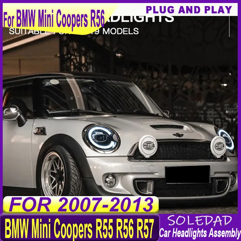Car Headlight For BMW Mini Cooper R55 R56 R57 2007 2008 2009 2010 2011 2012 2013 Front DRL Turn Signal Light Headlamp Assembly