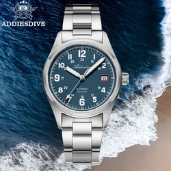 Addiesdive relógio mecânico automático 39mm vidro safira nh35 luxo casal relógios bgw9 luminoso 200m à prova dwaterproof água mergulhador relógios