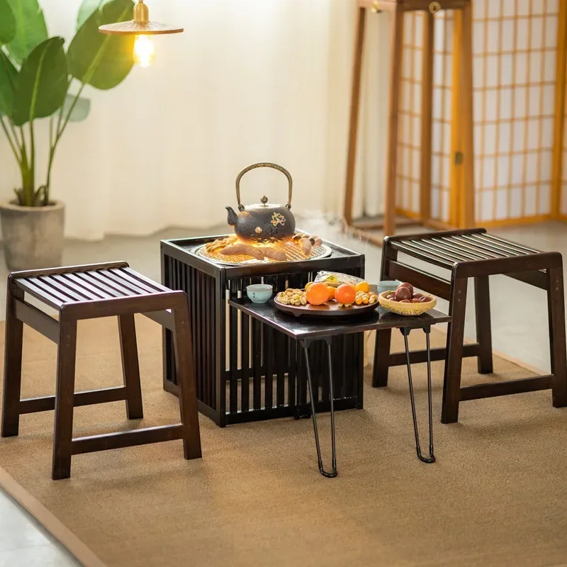 Stove Cooking Tea Table Roast Tea Table Outdoor Chinese Balcony Outdoor Courtyard