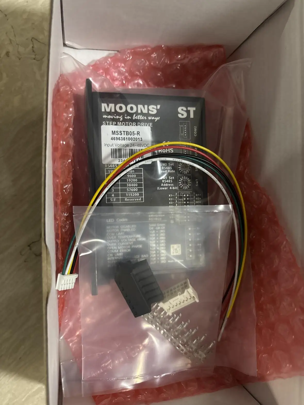 MSSTB05-R Moons step motor driver