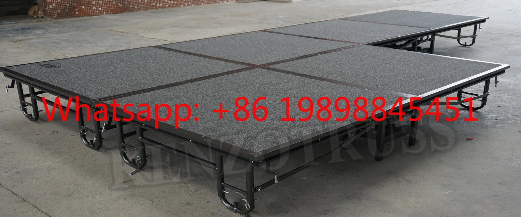 Adjustable Portable Folding Mobile Stage Platform