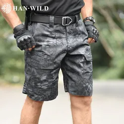 HAN WILD Hiking Shorts Hunting Clothes Shorts Tactical Shorts Men Clothing Causal Outdoor Working Multi Pocket Camo Shorts