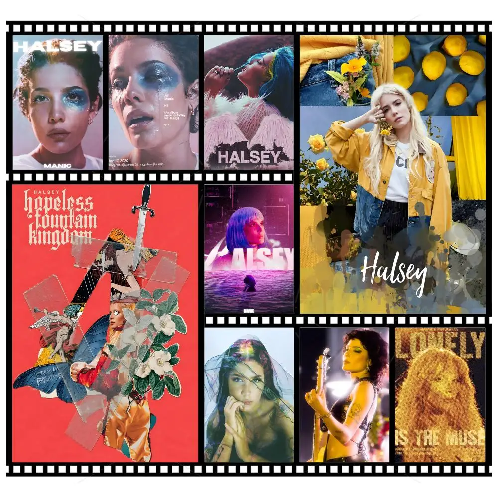 Pop Singer H-Halsey Poster Wall Art Poster HD Waterproof PP Print Bedroom Living Room Office Decor Gift