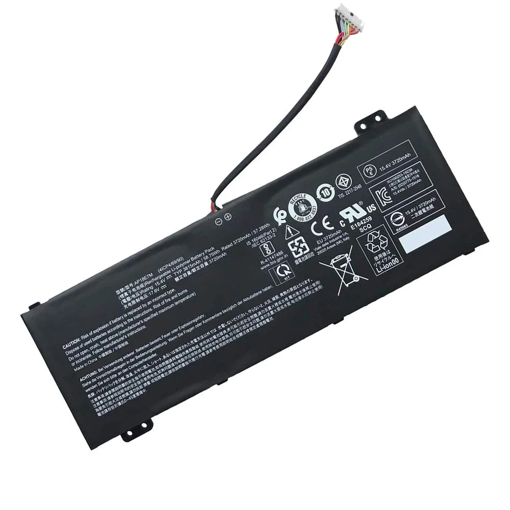 Imagem -04 - Bateria do Portátil para Acer Aspire Novo 15.4v 58.75wh A71574g52b0 Nitro An515-54 Ap18e7m