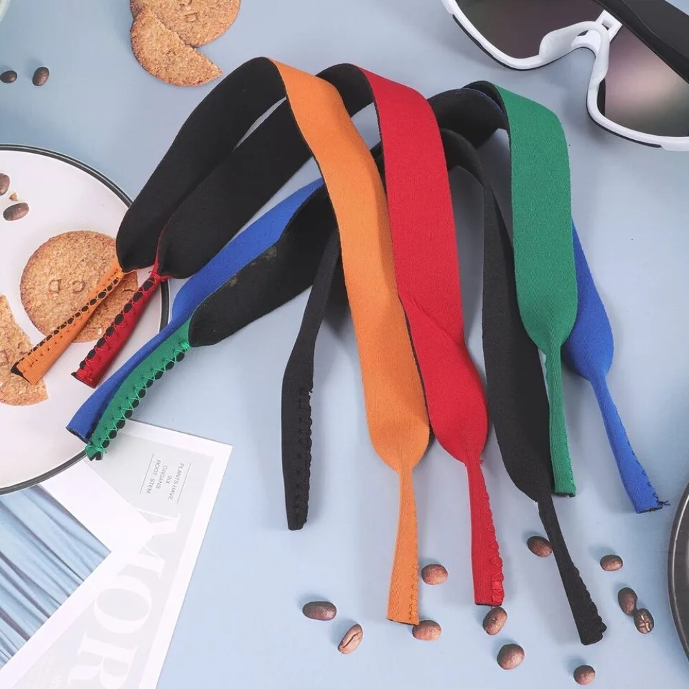 Durable No Tail Sunglasses Stretchy Band Strap Multicolor Nonslip Eye Glasses Holder Straps Anti Drop Glasses Strap