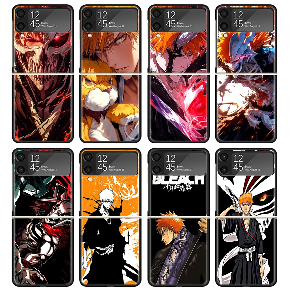 Чехол Kurosaki Ichigo Bleach для Samsung Galaxy Z Flip 7 6 5 4 3 z Flip7 Flip6 Flip5 Flip4 5G, чехол Flip3 Folding Coque Gal Чехол Kurosaki Ichigo Bleach для Samsung Galaxy Z Flip 7 6 5 4 3 z Flip7 Flip6 Flip5 Flip4 5G, чехол Flip3 Folding Coque Gal